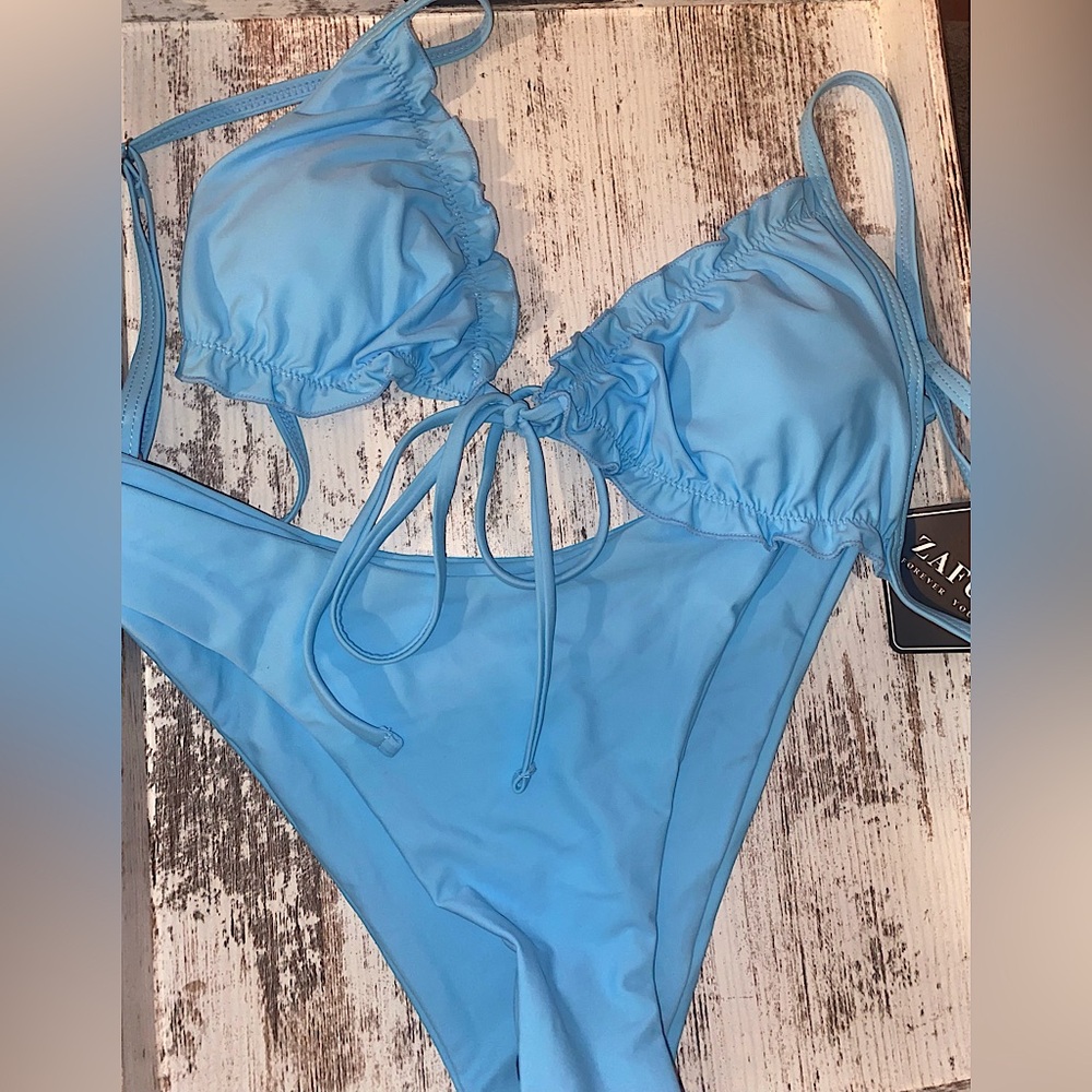 Baby blue swim suit